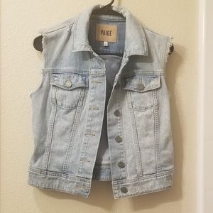 Paige Brand Denim Vest Size Small